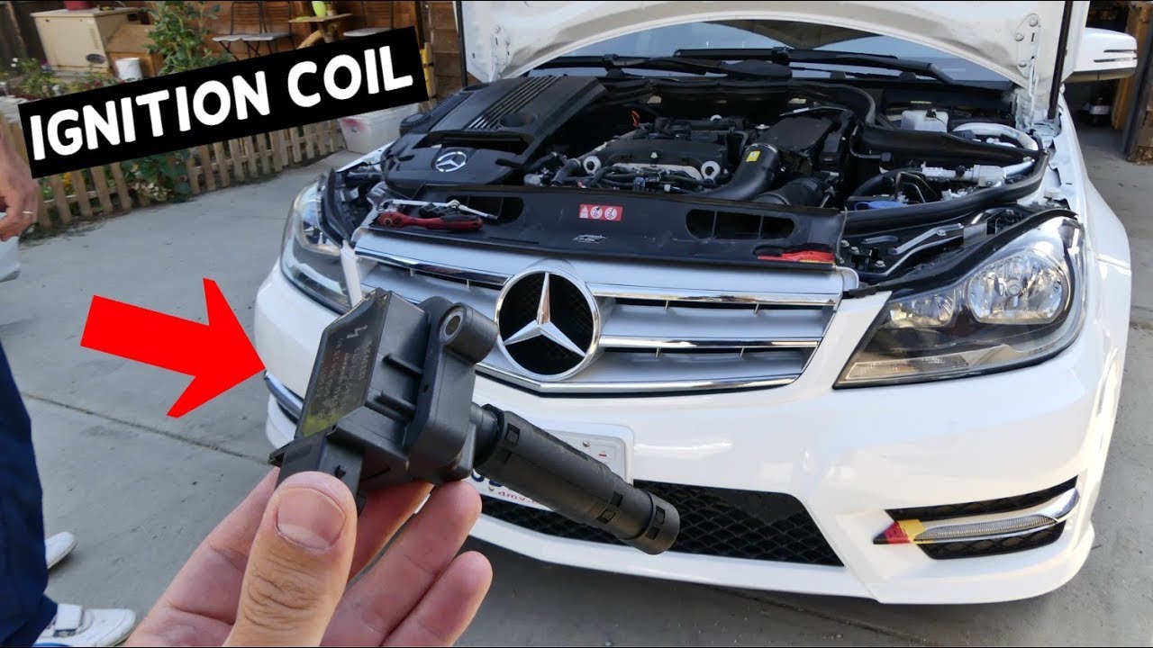 КАК ЗАМЕНИТЬ КАТУШКУ ЗАЖИГАНИЯ НА MERCEDES C180 C200 C220 C250 W204