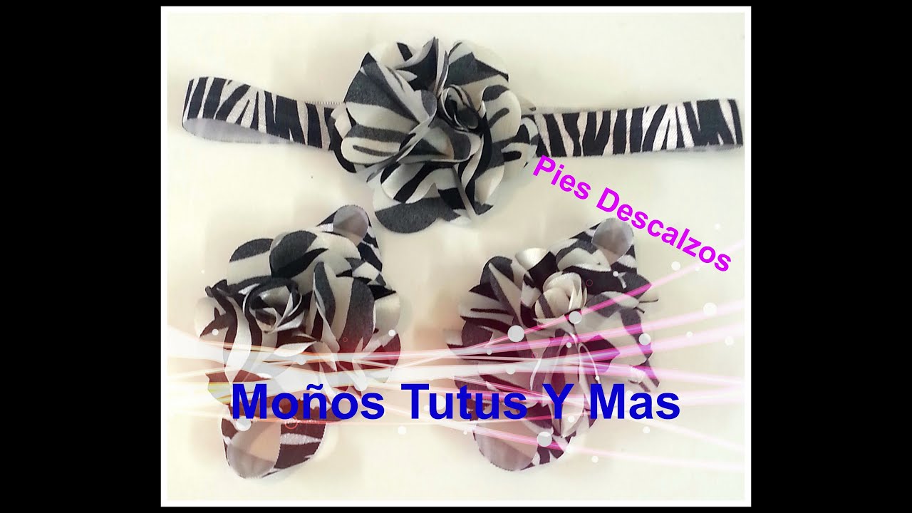 PIES DESCALZOS PARA BEBE Paso a Paso BAREFOOT SANDALS Tutorial DIY How To PAP Video 23