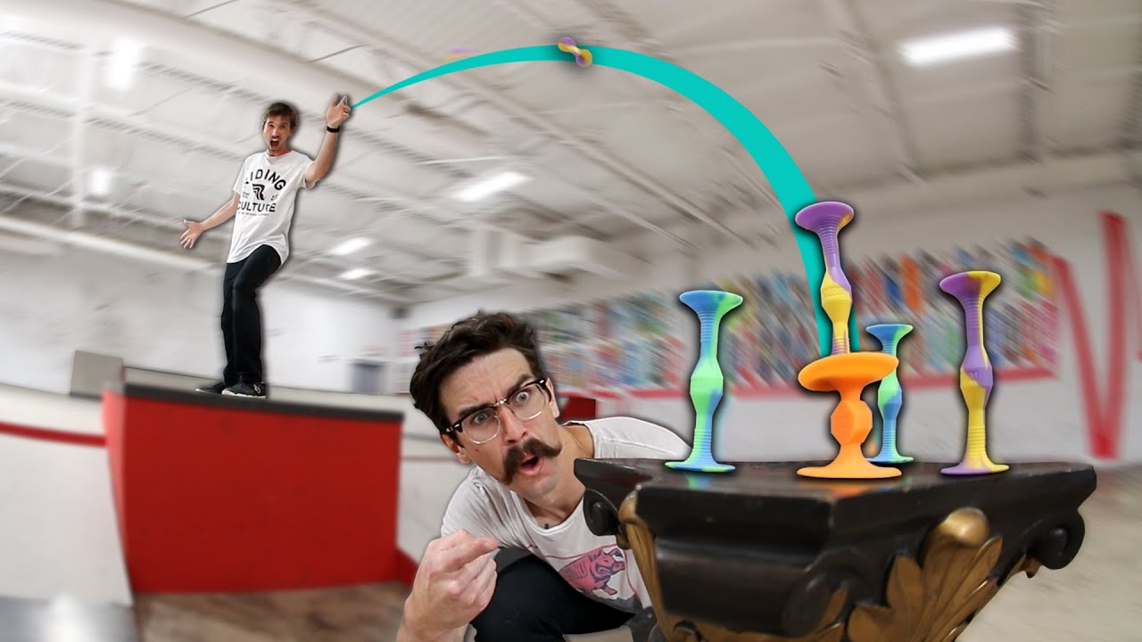 EPIC POP DARTS TRICK SHOT GAME!