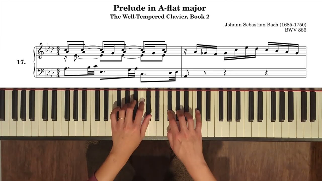 Prelude in A-flat major, BWV 886 from Well-Tempered Clavier Book 2