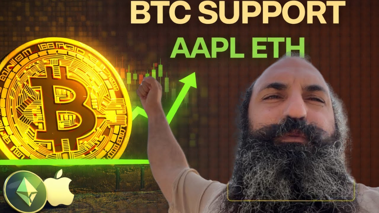 Поиск поддержки Bitcoin, рекомендации перед покупкой, TA ETH, AAPL