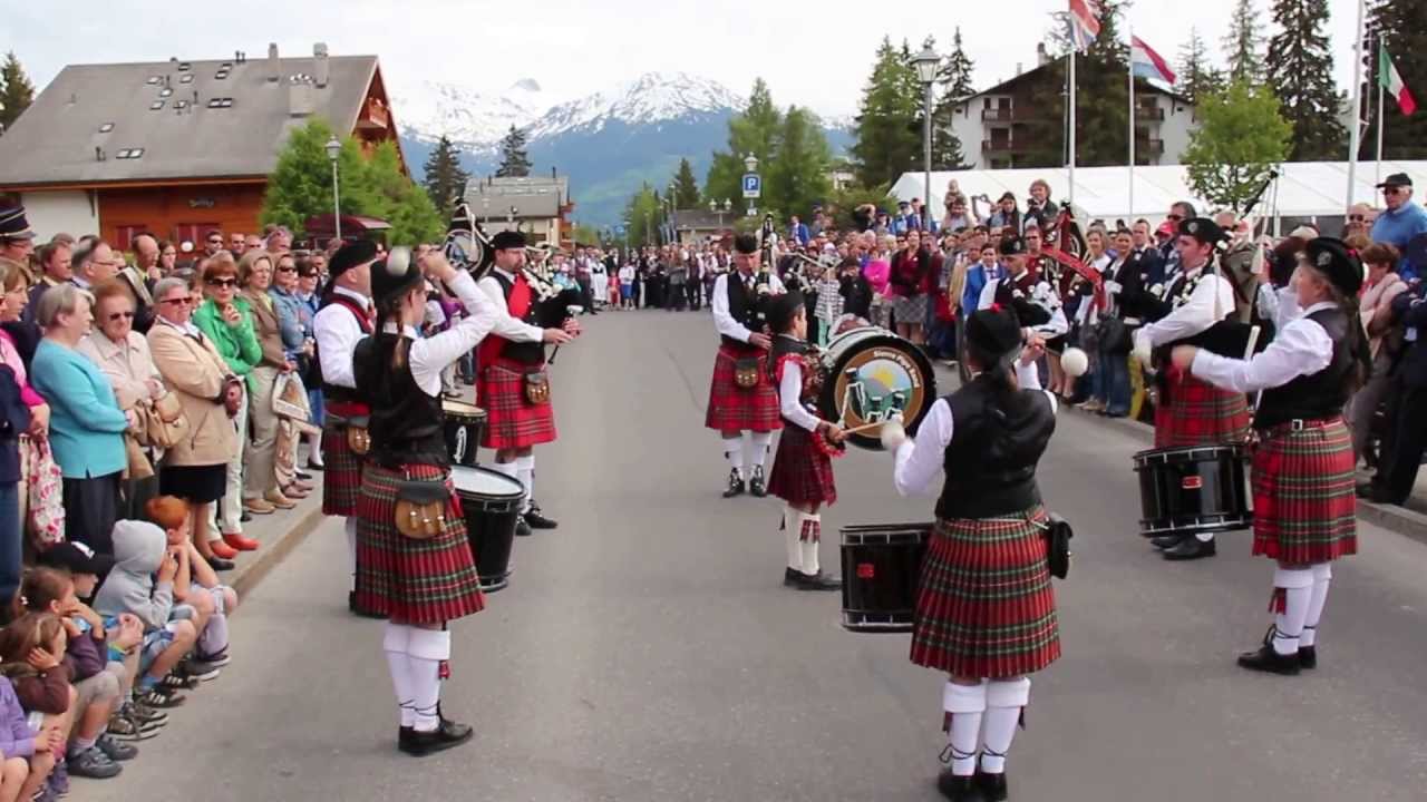 Sierre Pipe Band, Medley, Crans-Montana 1/2