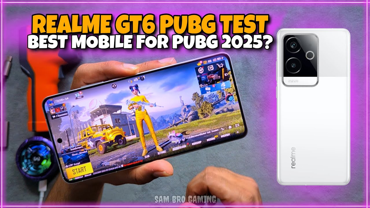 Realme GT6 PUBG Test 2025 | 120fps? | Heat & Lag | Battery Drain | Gyro | Electro Sam