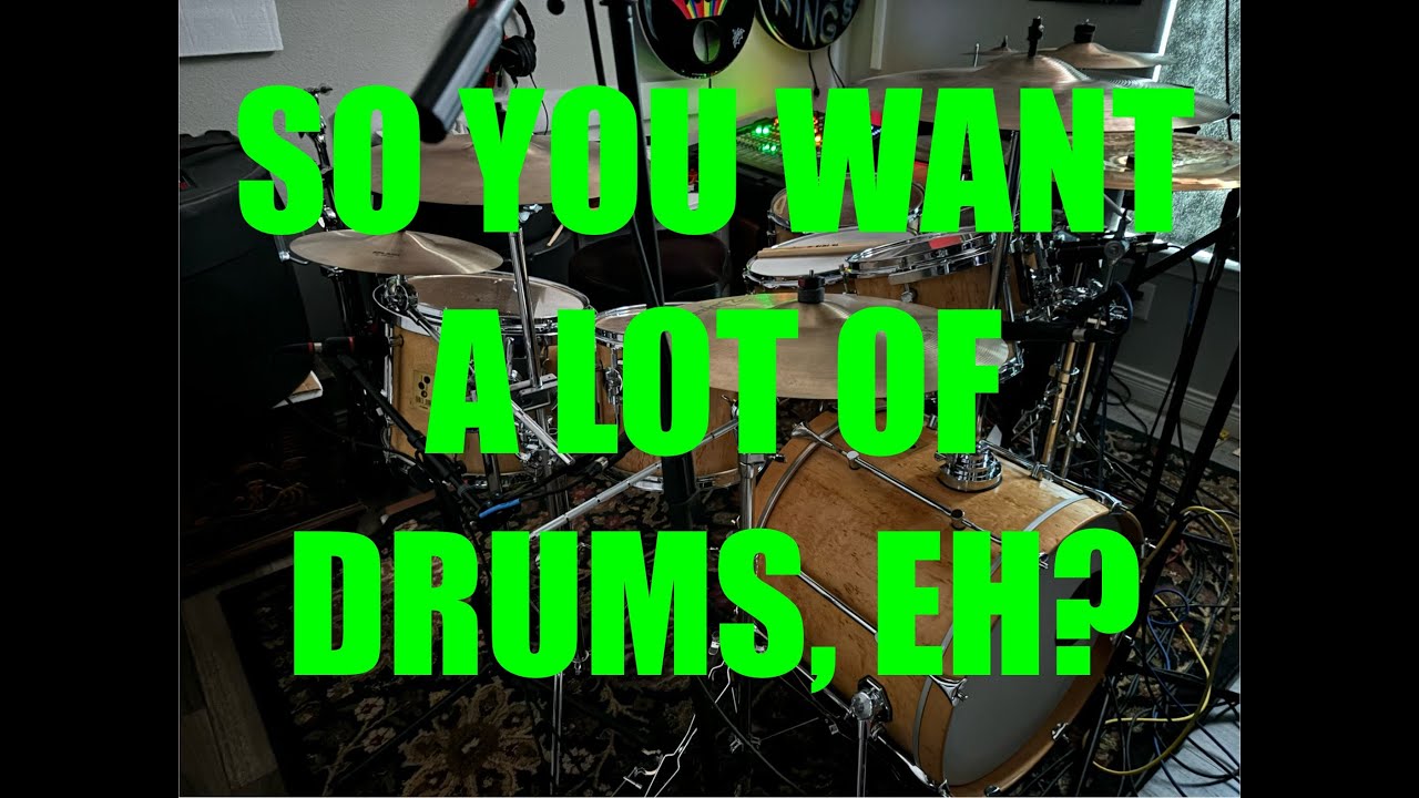 Is a 4 piece drum set enough? Playing starts at 2:04