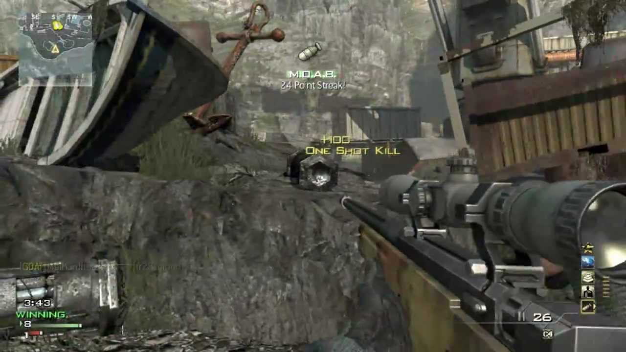 Methardris - MW3 My first M.O.A.B. ever! Sniping only!