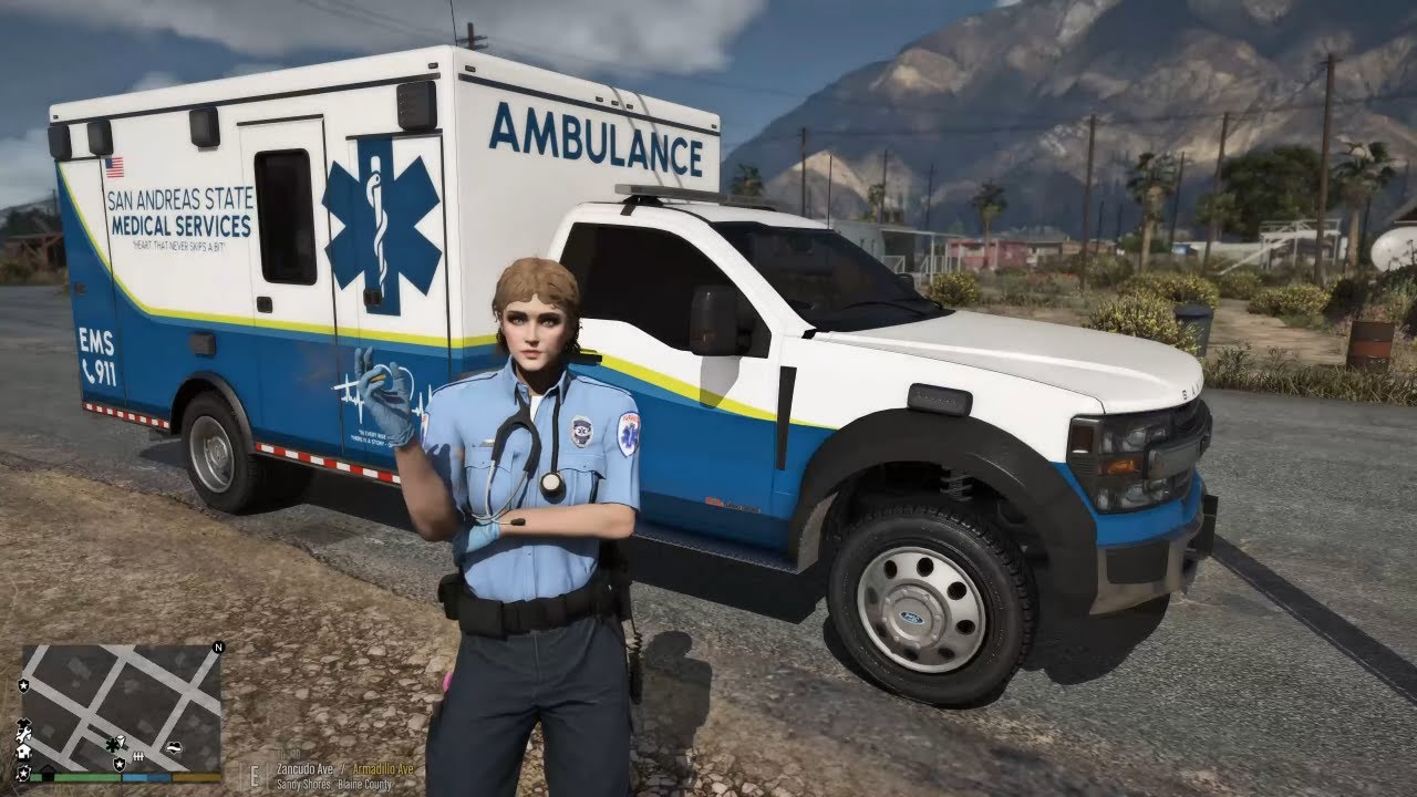 Gta 5 Lspdfr Playing As a SA State Medical Services First Responder - EMS Mods