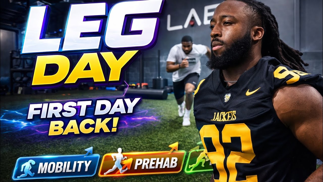 “Former College Football Player’s First Leg Day Back | Mobility + Sprint Session”
