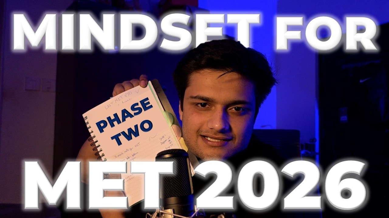 MINDSET FOR MANIPAL ENTRANCE TEST PHASE 2 | MET 2026