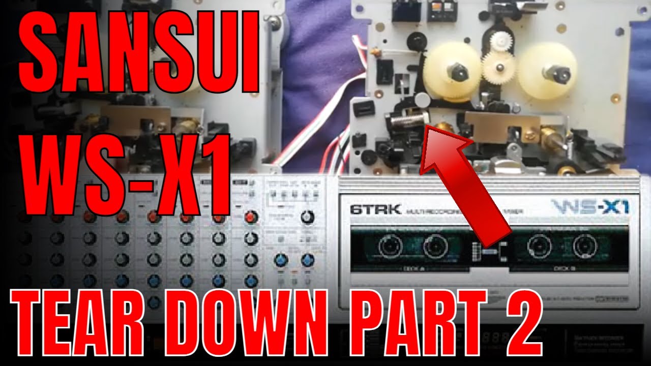 Sansui WS-X1 | Tear down | 2 | Remove transports | Change belts
