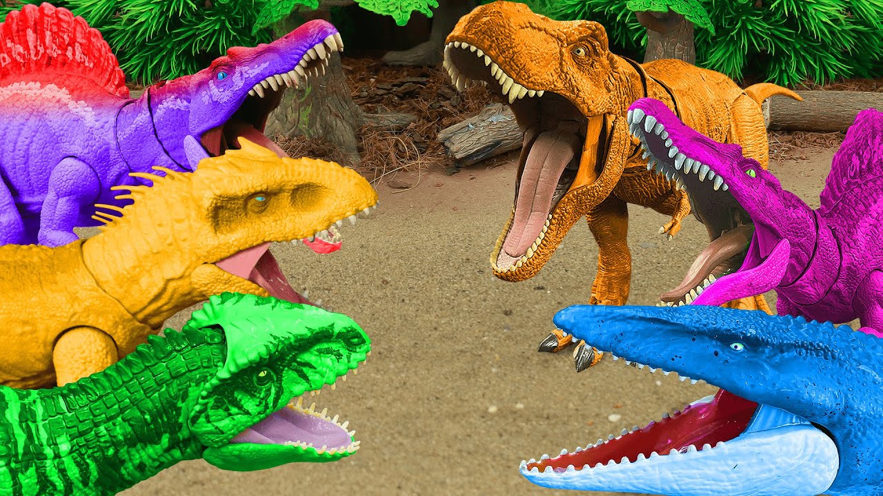 Satisfying Jurassic World Evolution 2 | Trex, Dilophosaurus, Spinosaurus, Karnotaurus, Triceratops