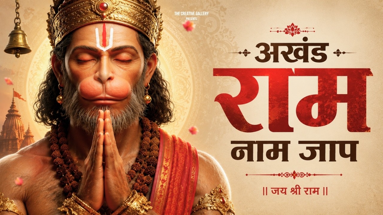 11000 Times Ram Naam Jaap | अखंड श्री राम जाप | Ram Ram Chanting Meditation | राम नाम जाप