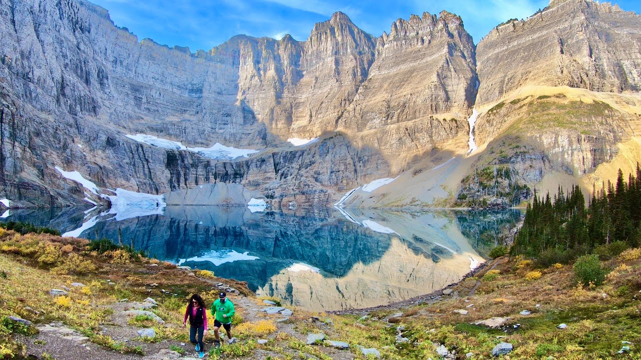 Iceberg Lake trail in the Many Glacier area of Glacier National Park, Montana: 4K