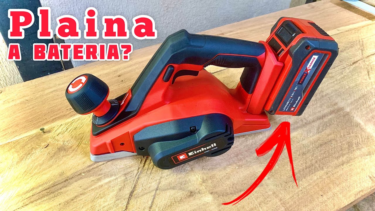 Plaina Elétrica Einhell 18v a Bateria