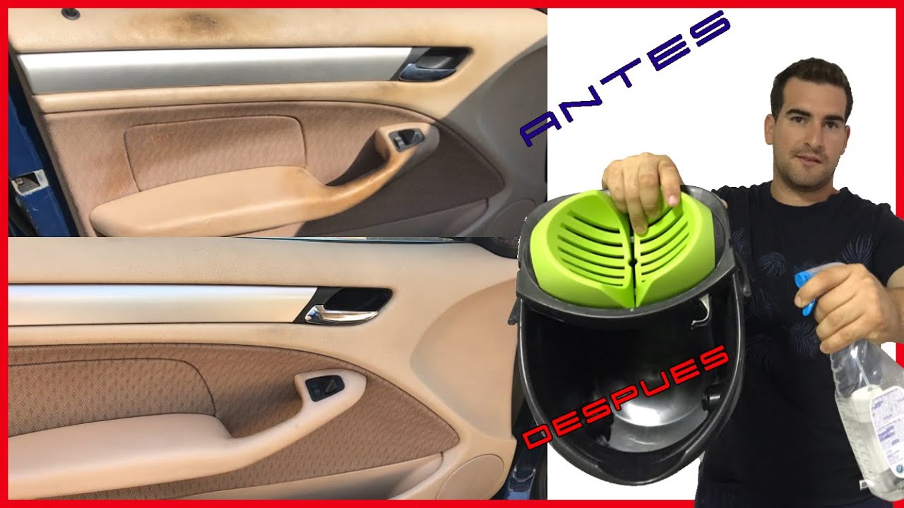 🔥 LIMPIAR  tapiceria de COCHE muy sucia GRATIS /casi (( EN 5 MINUTOS))  con amoniaco
