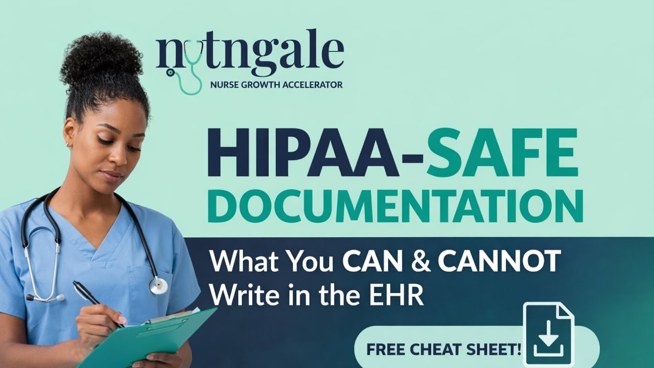 HIPAA-Safe Documentation for Nurses | What You Can and Cannot Write in the EHR