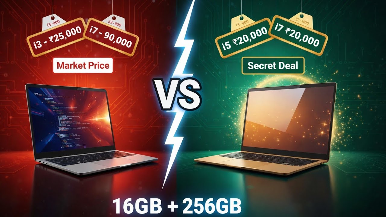 Market Price vs Secret Deal  Laptop Comparison | Best Laptops in 2026 | New Vs New Like Laptop |