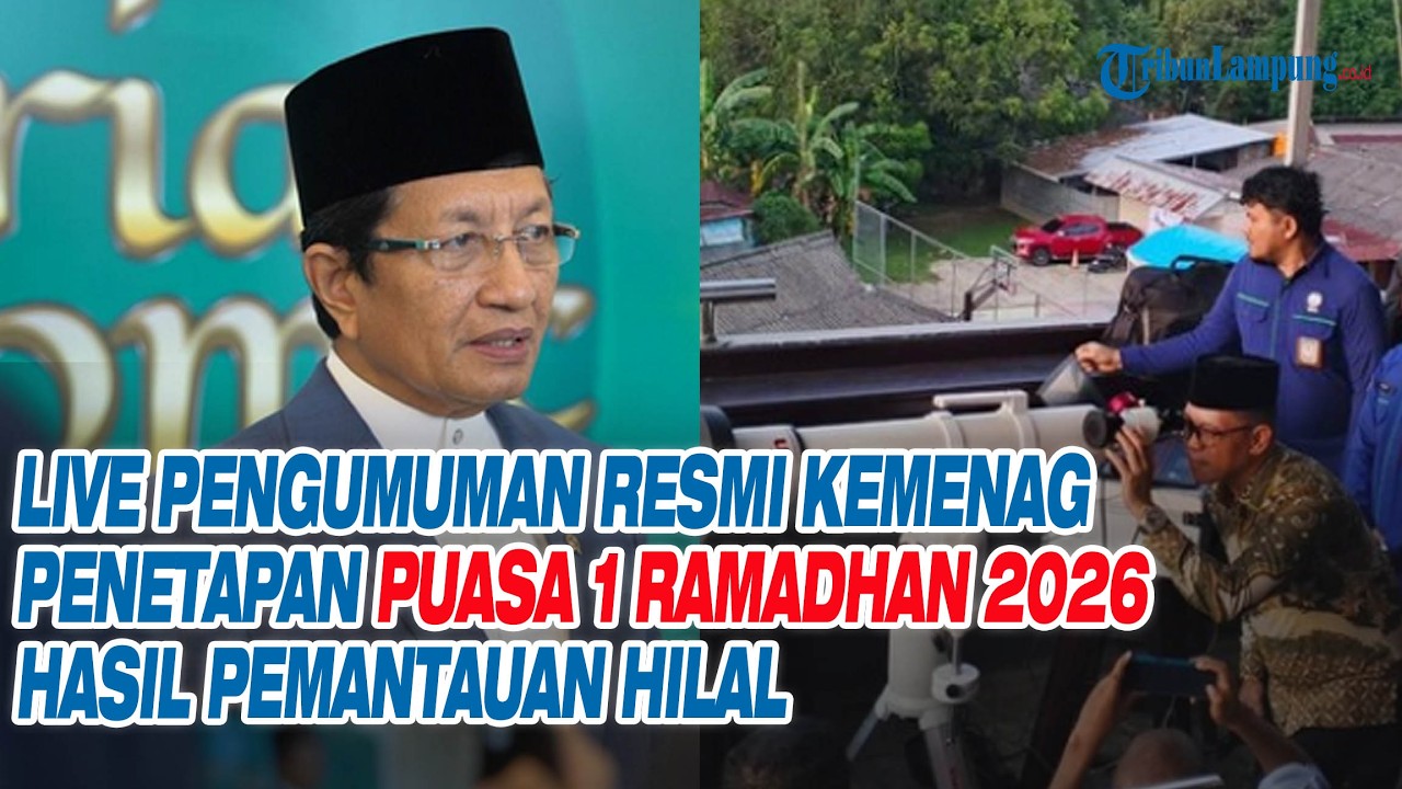 LIVE PENGUMUMAN Resmi Kemenag Penetapan Puasa 1 Ramadhan Jatuh Pada Kamis 19 Februari 2026