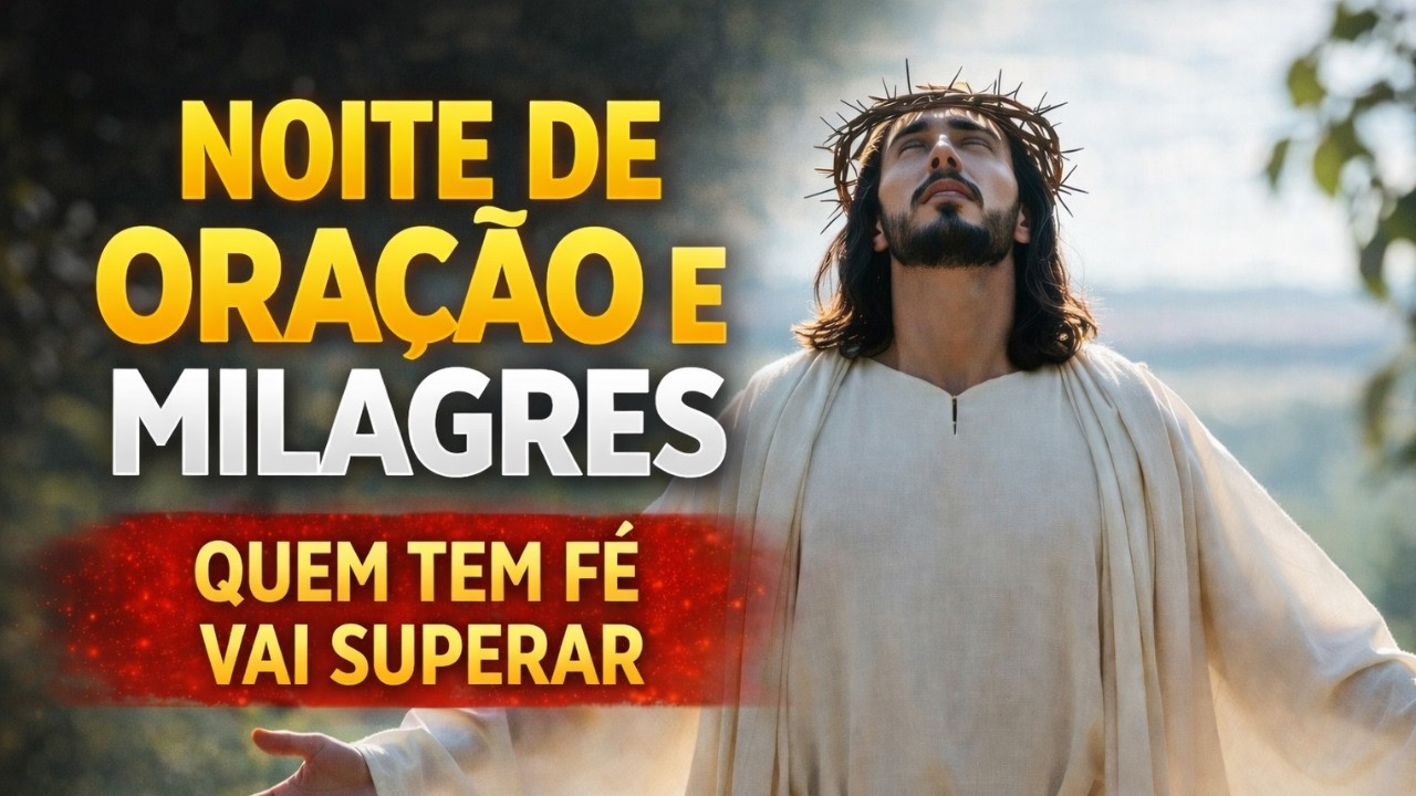 NOITE DE ORAÇÃO E MILAGRES 🙏 QUEM TEM FÉ VAI SUPERAR | Oração Poderosa da Noite