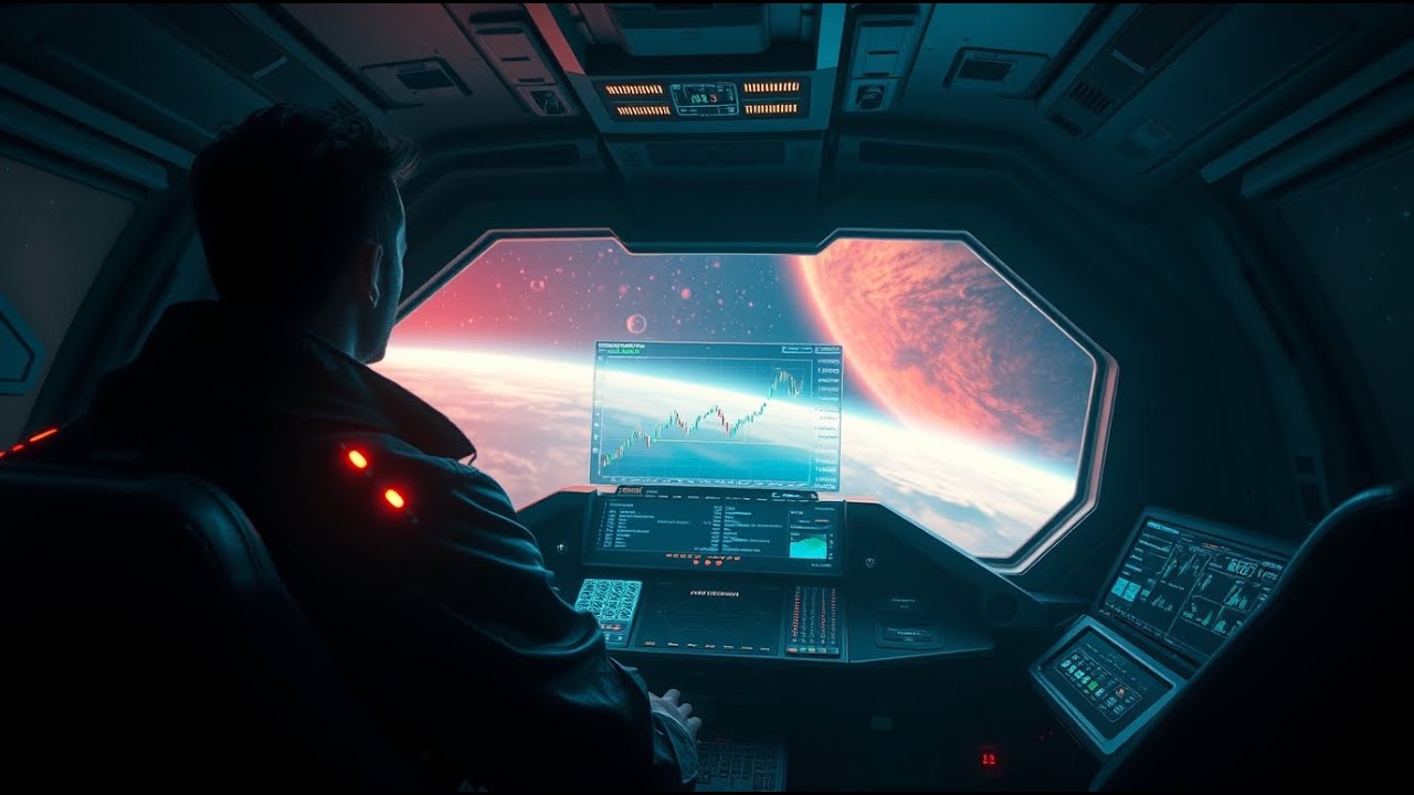 1 Hour of Cosmic Trading | Atmospheric Ambient for Focus & Analytics