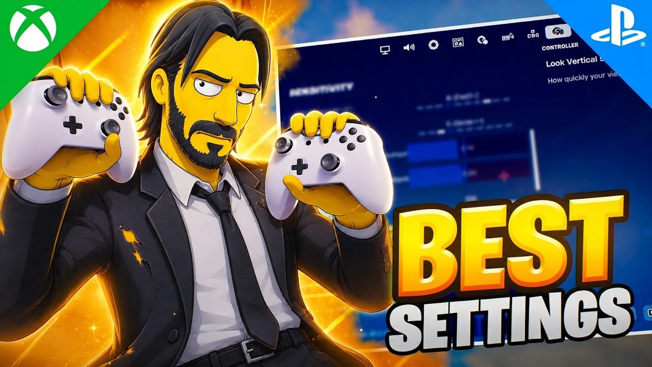 *NEW* Best Controller SETTINGS + Sensitivity in Fortnite Chapter 7 🎯🏆