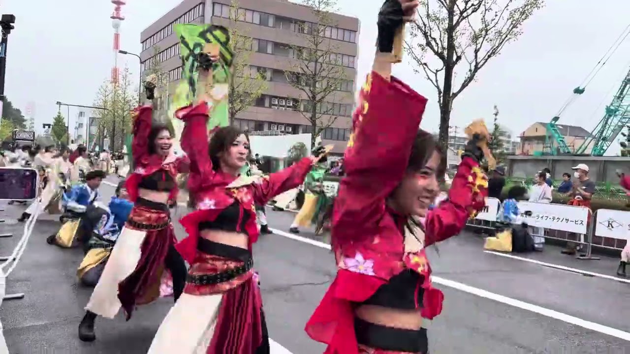 2025.10.11 安濃津よさこい  裁判所前パレード 津凪-tsunagi-