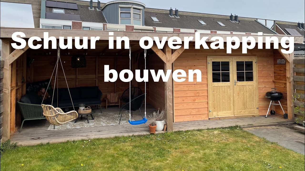 Schuur in overkapping bouwen