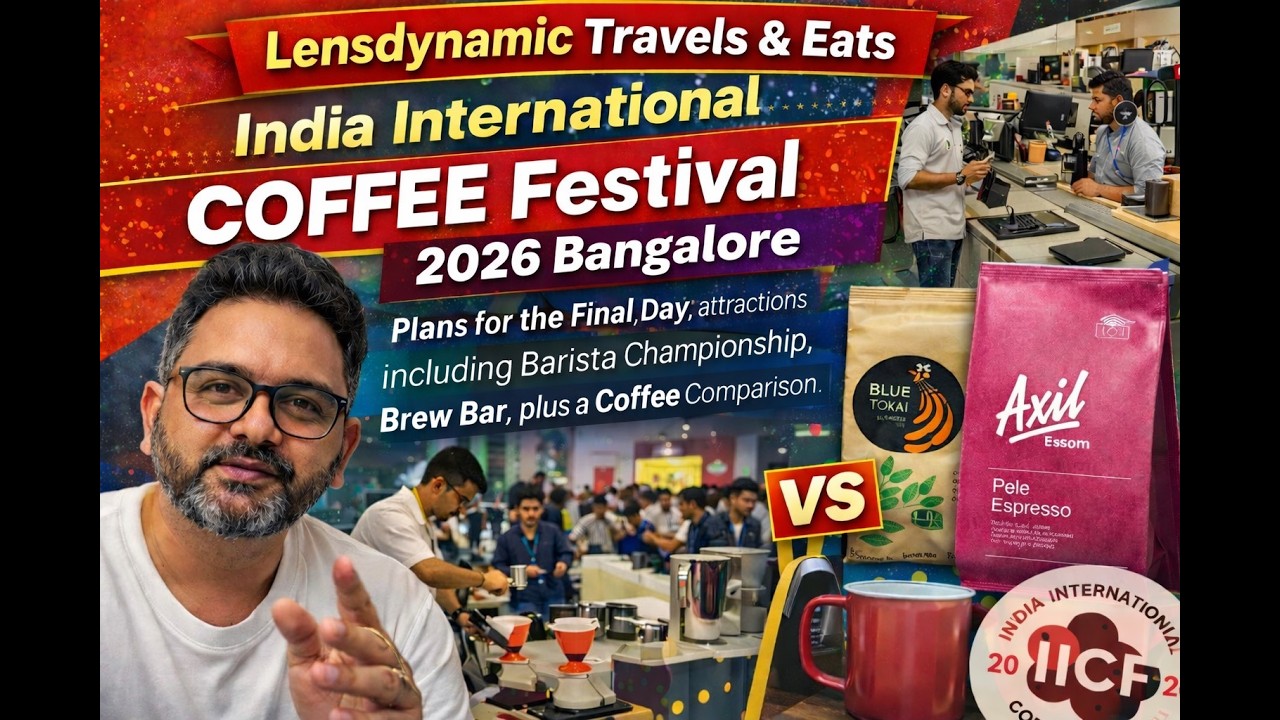 Final Day India International Coffee Festival Bangalore + Comparison Brewing Starbucks vs Blue Tokai