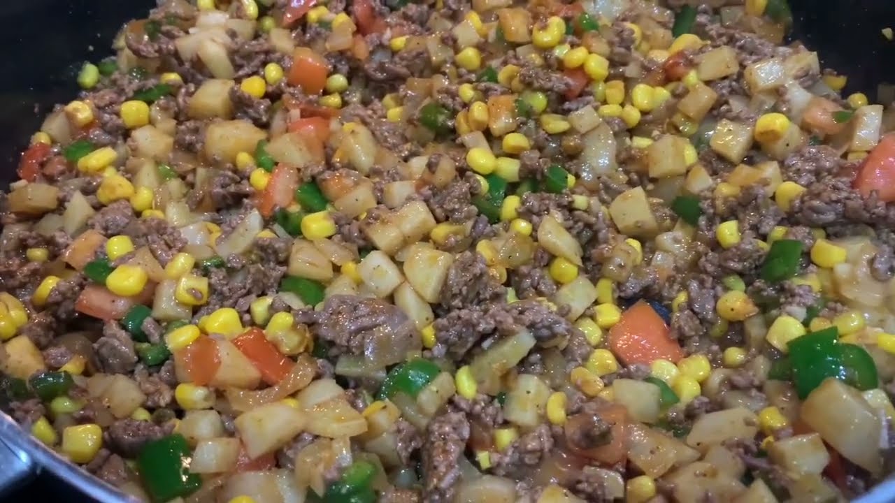 How to make Mexican Beef Hash Picadillo & Homemade Gorditas