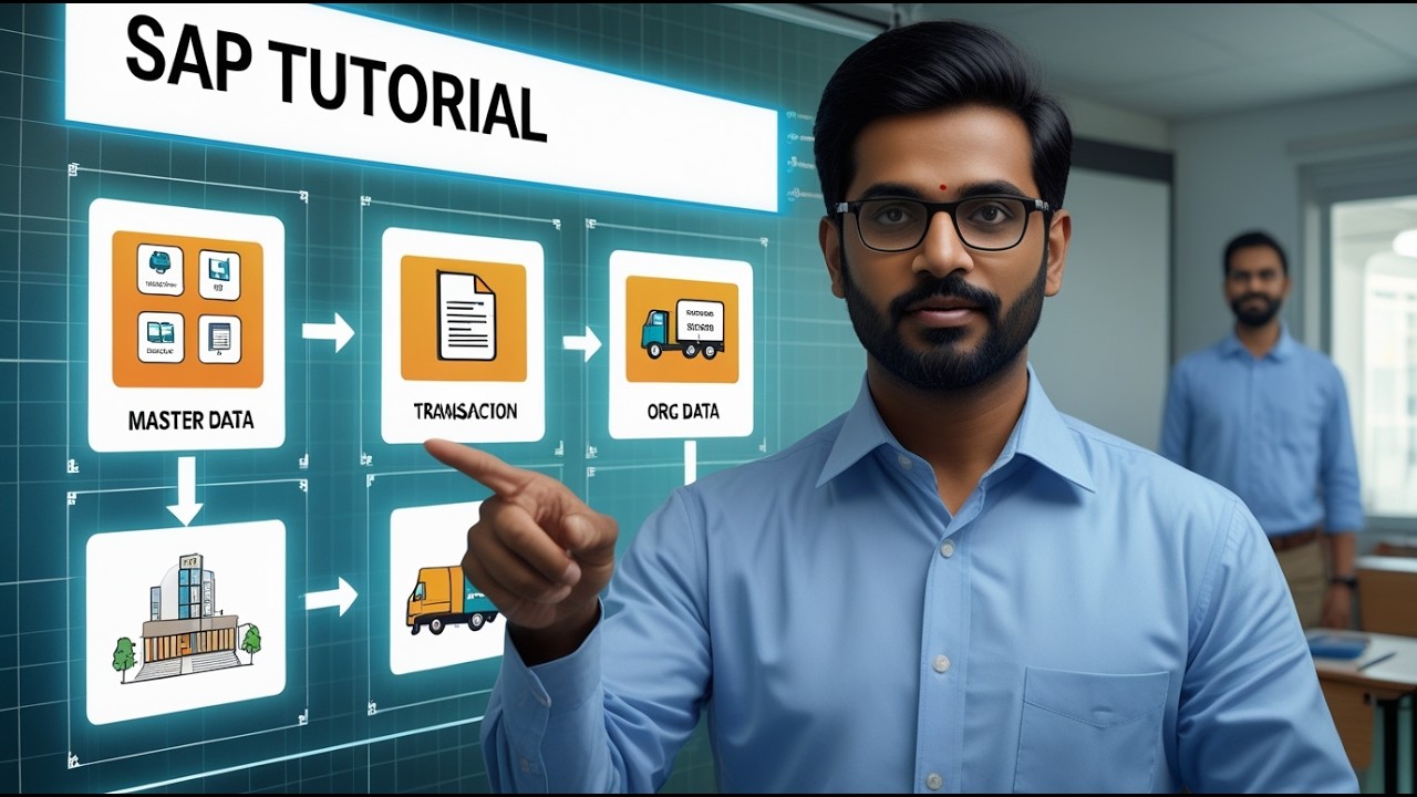Types of Data in SAP Explained in Hindi | Master Data vs Transaction Data vs Organizational Data