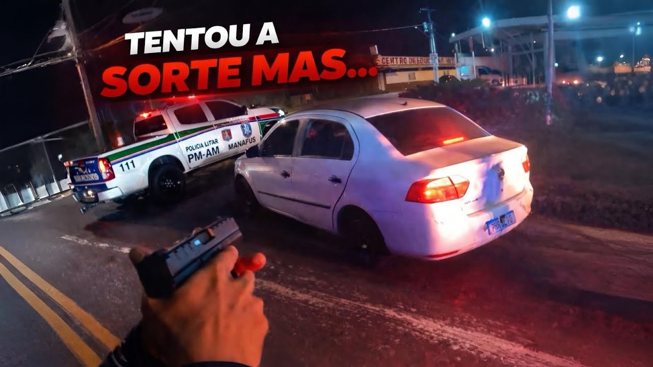 Fuga na operação de fiscalização de trânsito 