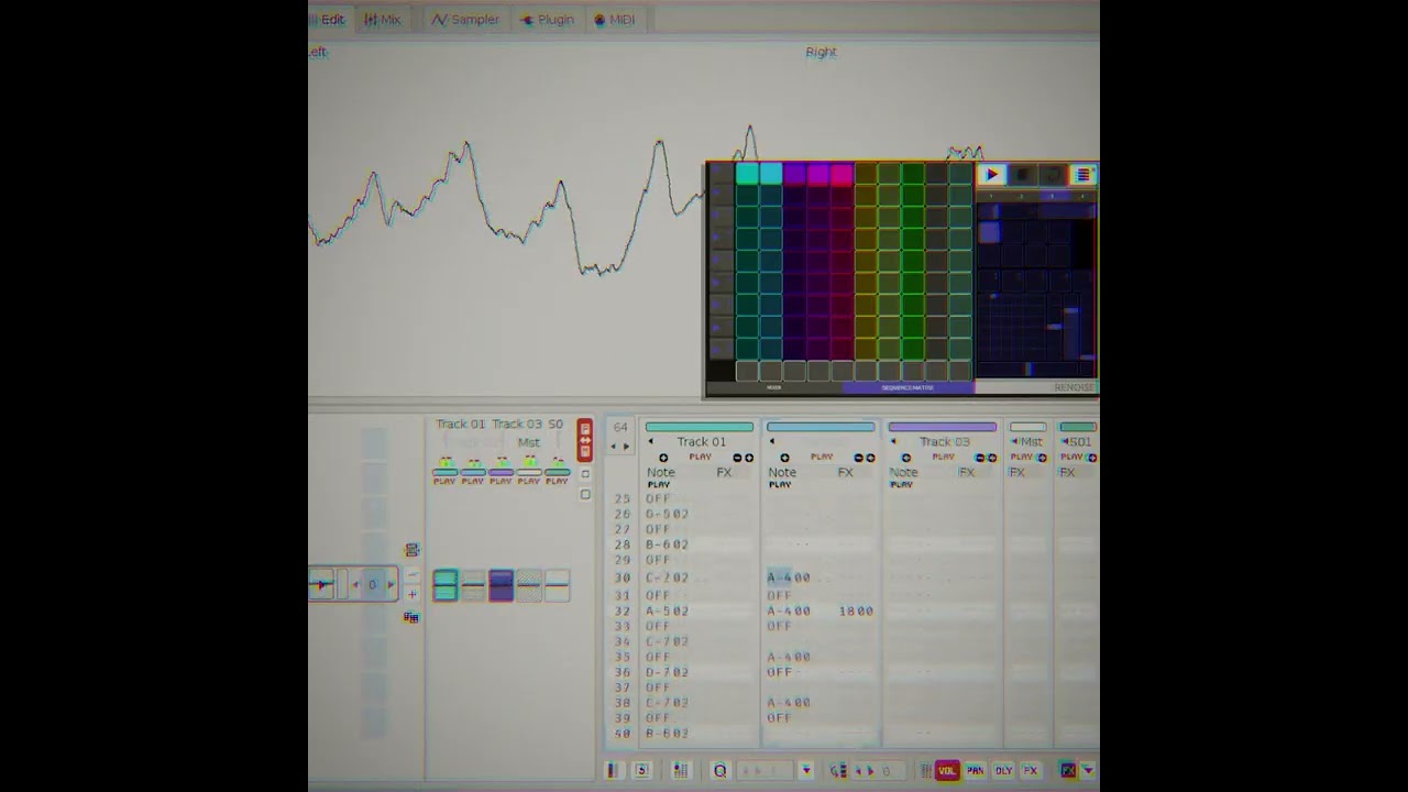 Renoise TouchOSC simple
