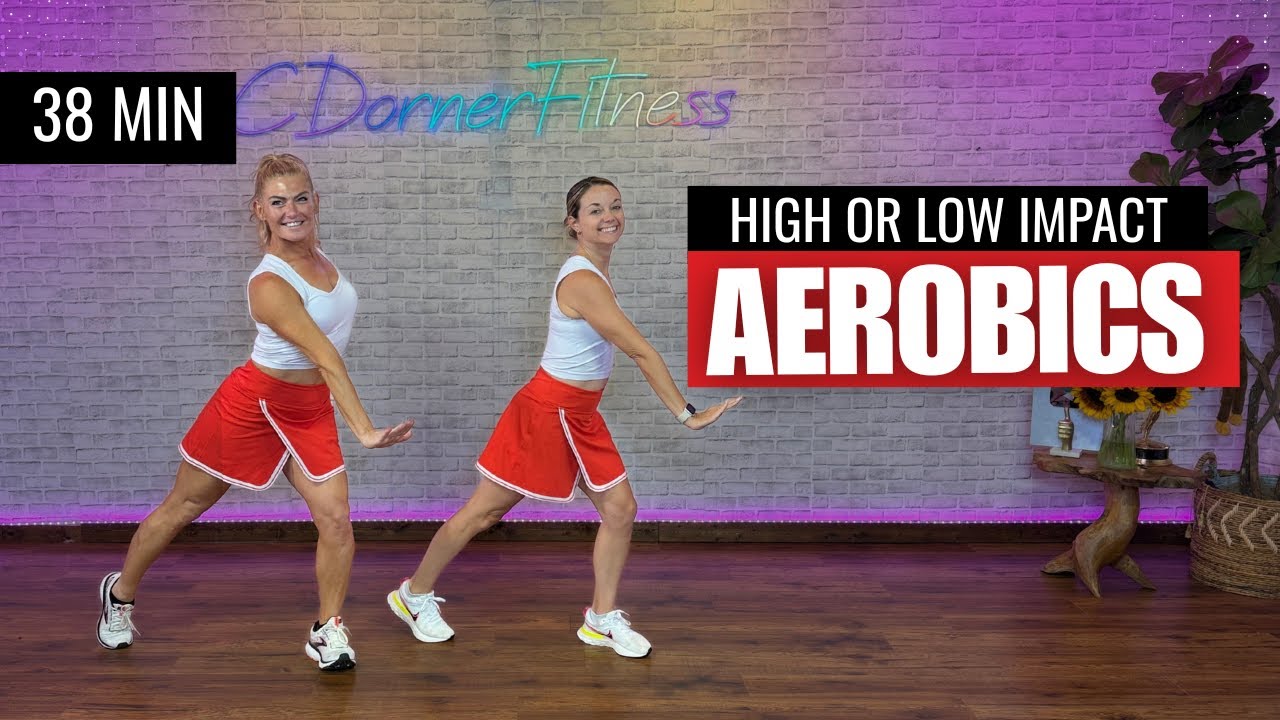 40-Min Old-School Aerobics Workout | Early 2000s Music | All Standing, No Equipment
