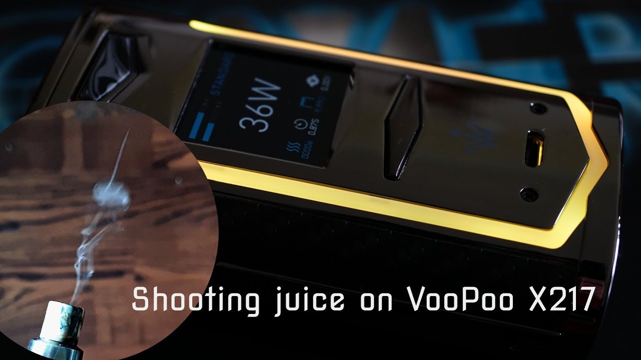 Shooting juice on VooPoo X217