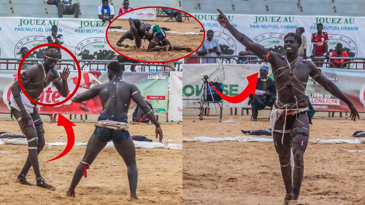 Alahu akbar😱Mbeur fegn na pikine! Prince l’homme le plus long de l’arène écrase toubaboudior2