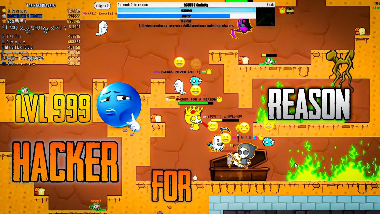 LEVEL 999 Gameplay with KING Skin in Evoworld.io