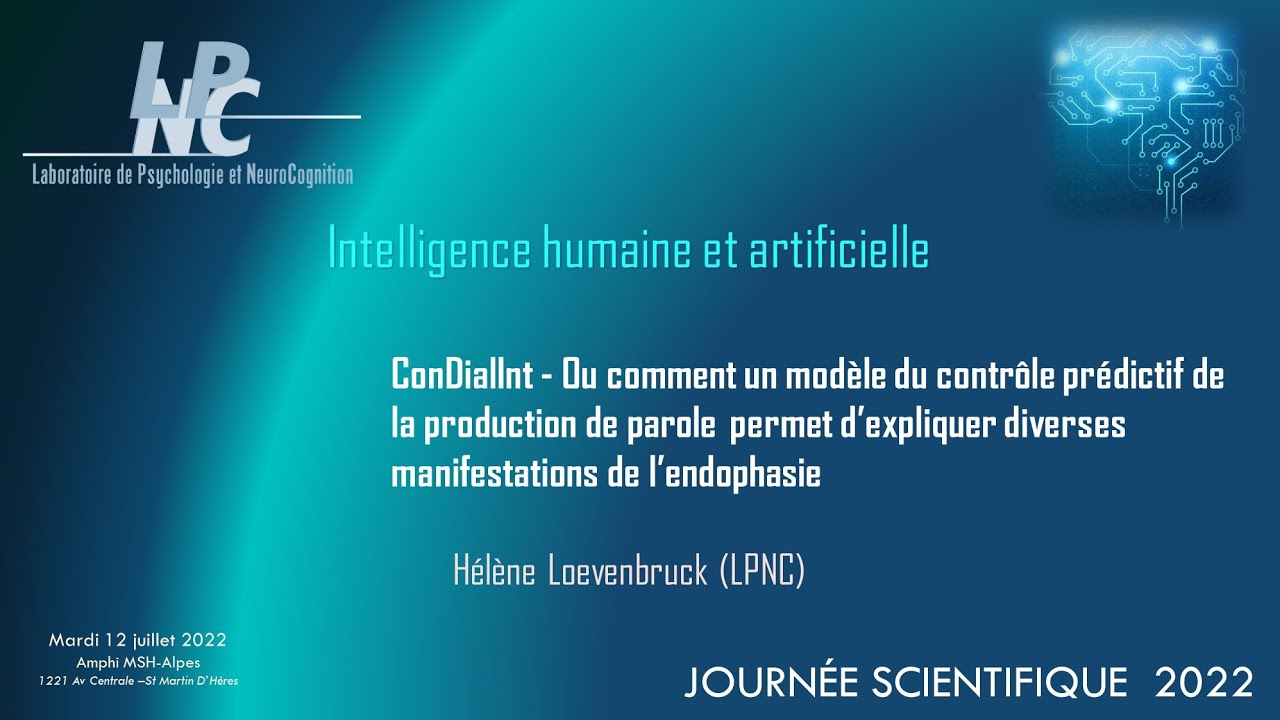 ConDialInt : Un modèle du contrôle prédictif de la parole à voix haute et de l’endophasie