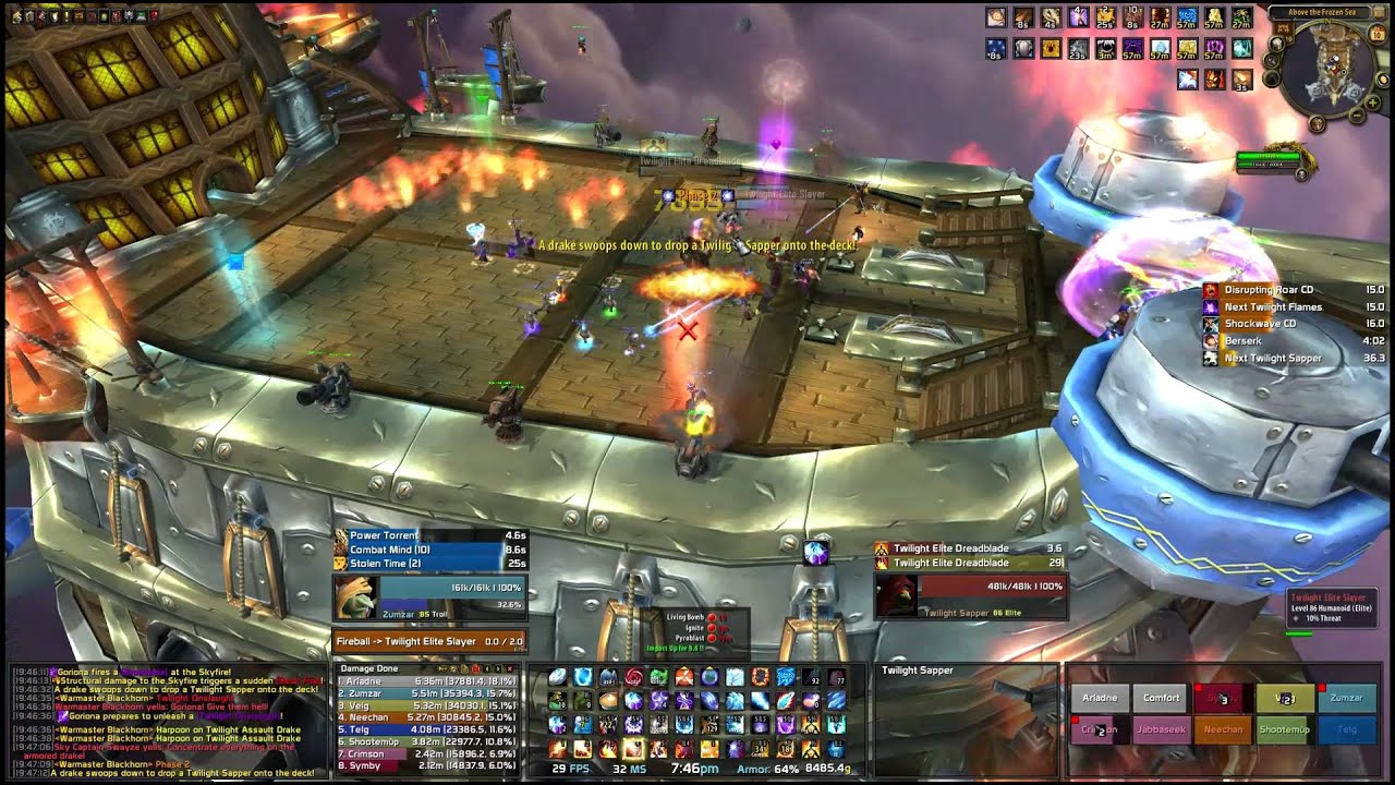 HEROIC Warmaster Blackhorn (10-man) - Fire Mage PoV - HD
