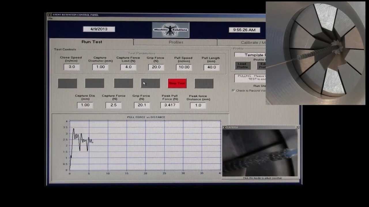 MSI SR1000 Stent Securement Testing Equipment