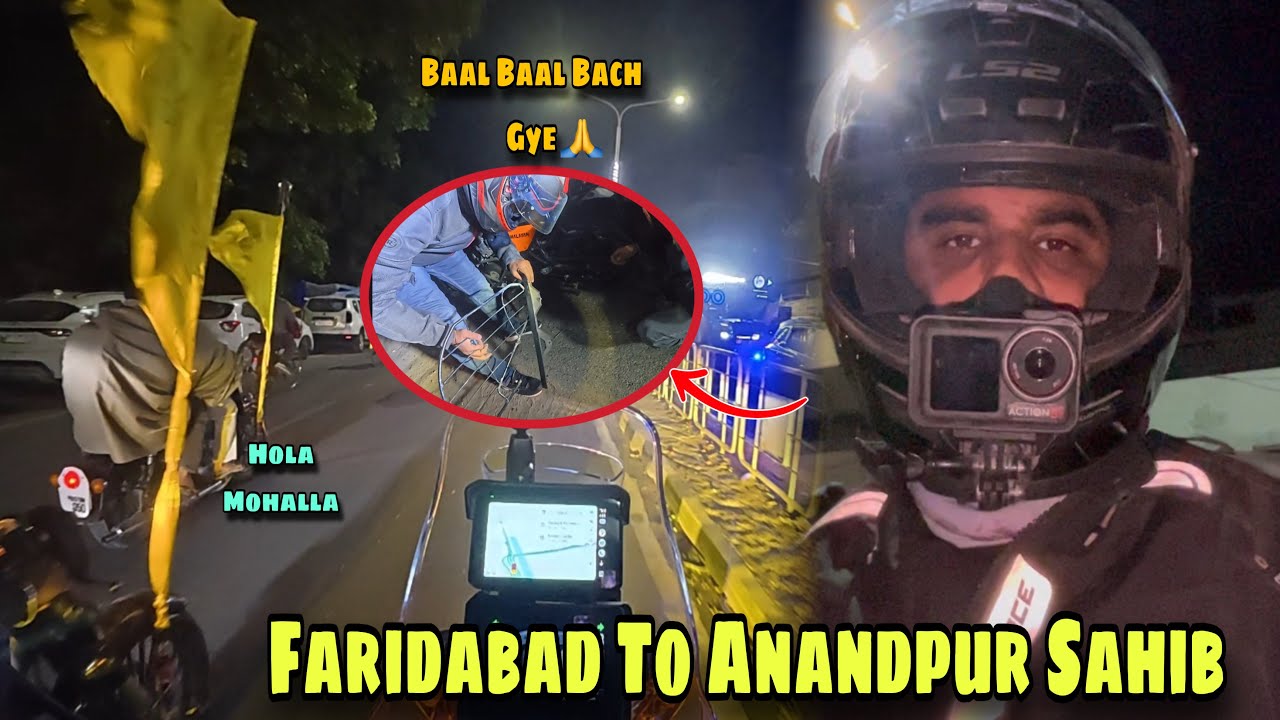 Finally Nikal Gye Long Ride Pe💪| Raat Ko 3 Baje Aayi Ek Badi Musibat😭| Faridabad To Anandpur Sahib😍