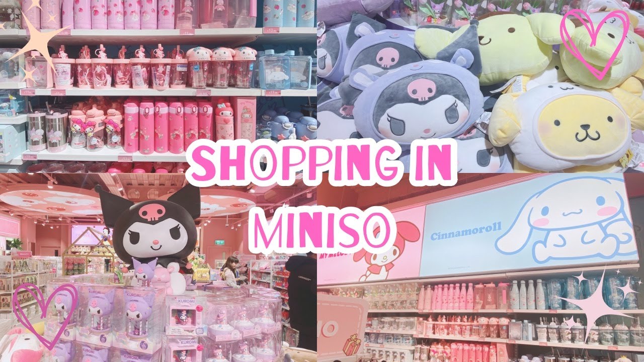 Sanrio Vlog ♡ Shopping at Miniso & Haul ꒰ᐢ. .ᐢ꒱ྀི₊ ˚. ⊹