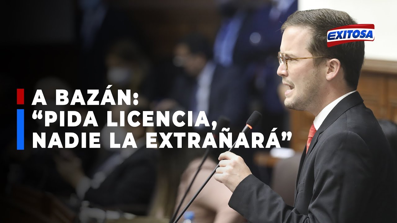 🔴🔵Cavero a Bazán: Si le avergüenza el Congreso, pida licencia sin goce de haber, nadie la extrañará