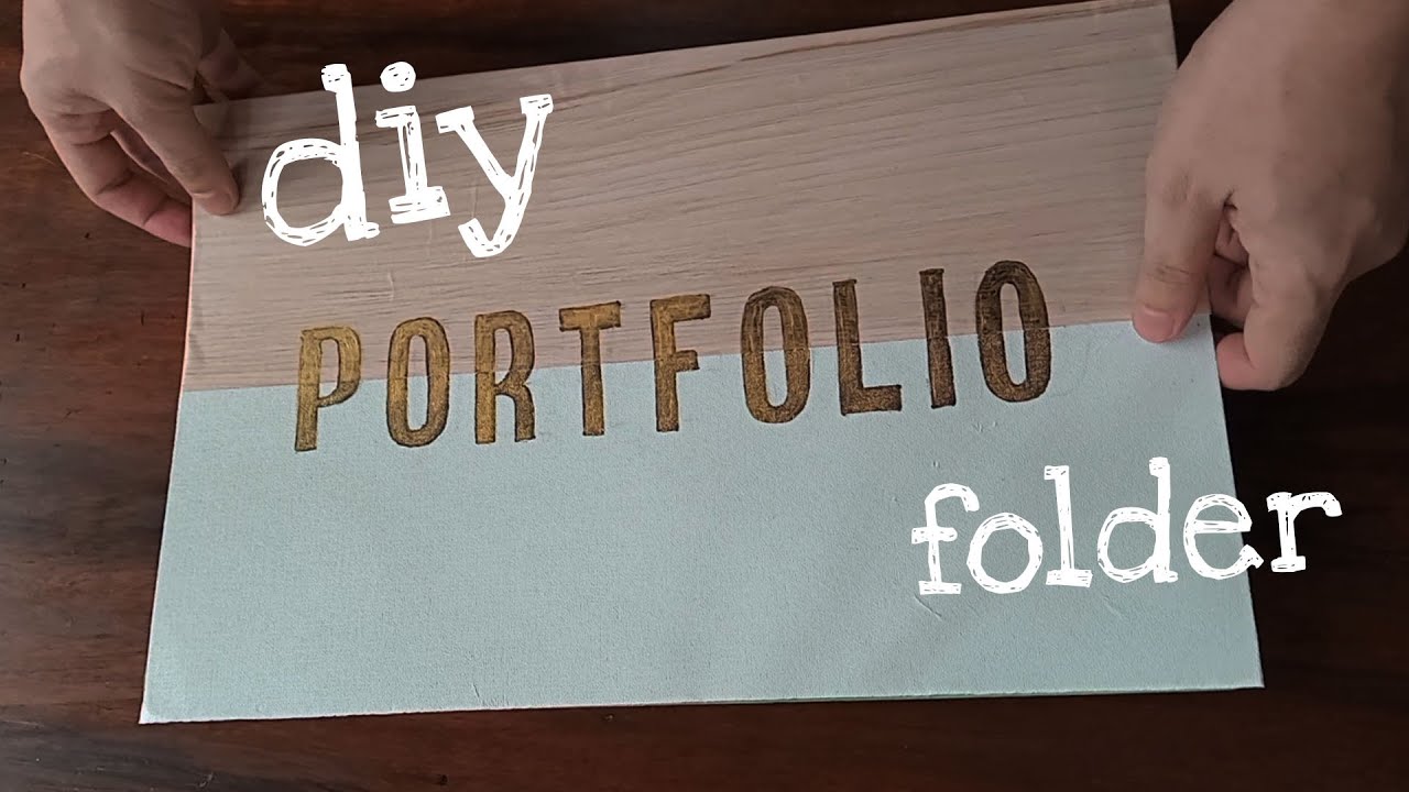 DIY PORTFOLIO FOLDER for Students | Easy, Simple & Quick Folder Design Idea