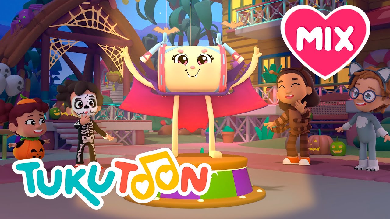 Mix 🎃 Bailemos en Halloween 💃🏾🕺🏾#TukuToon❤️🥁 #cancionesinfantiles 🥁