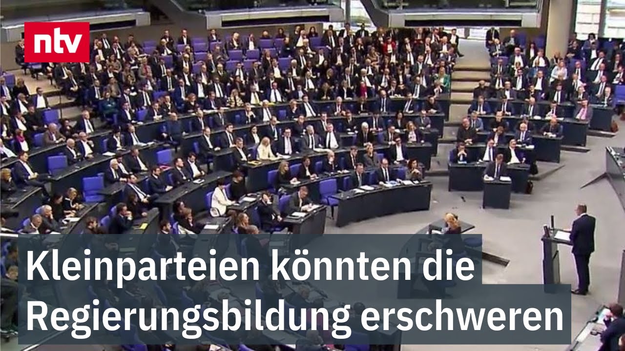 Kleinparteien k&ouml;nnten Regierungsbildung erschweren - Enger Kampf um 5-Prozent-H&uuml;rde