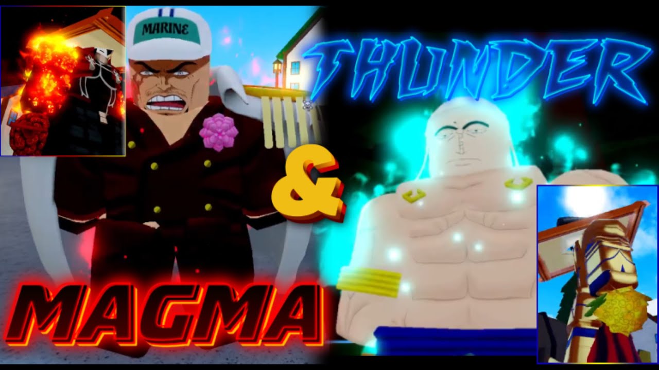 Verse Piece ||  THUNDER & MAGMA || GUIDE DETAIL || SHOWCASE & DAMAGE