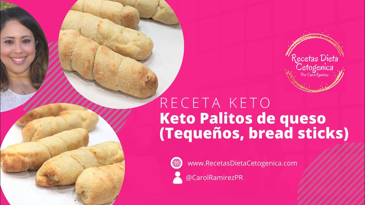 Keto Palitos de queso (Teque&ntilde;os, bread sticks). Bajos en carbohidratos sin harina ni gluten.