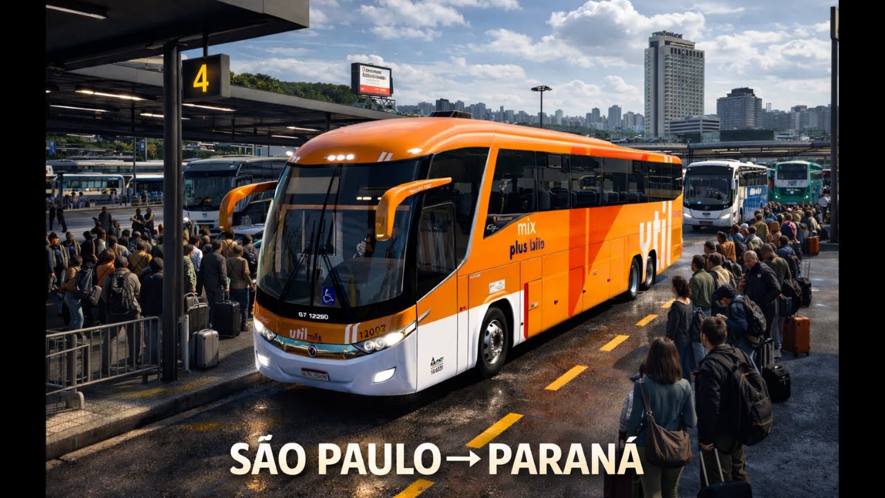 VIAGEM REALISTA DE ÔNIBUS 🚍 | G7 1200 | SÃO PAULO → PARANÁ | SIMULAÇÃO BRASIL | ETS2 | 4K UHD