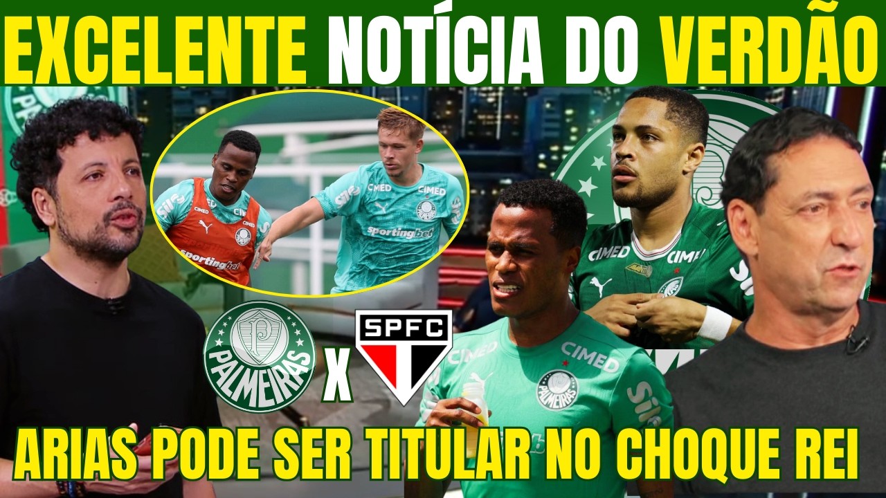 SEXTA AGITADA NO PALMEIRAS! ARIAS COM GRANDE CHANCES DE SER TITULAR NO CLÁSSICO E MAIS INFORMAÇÕES!