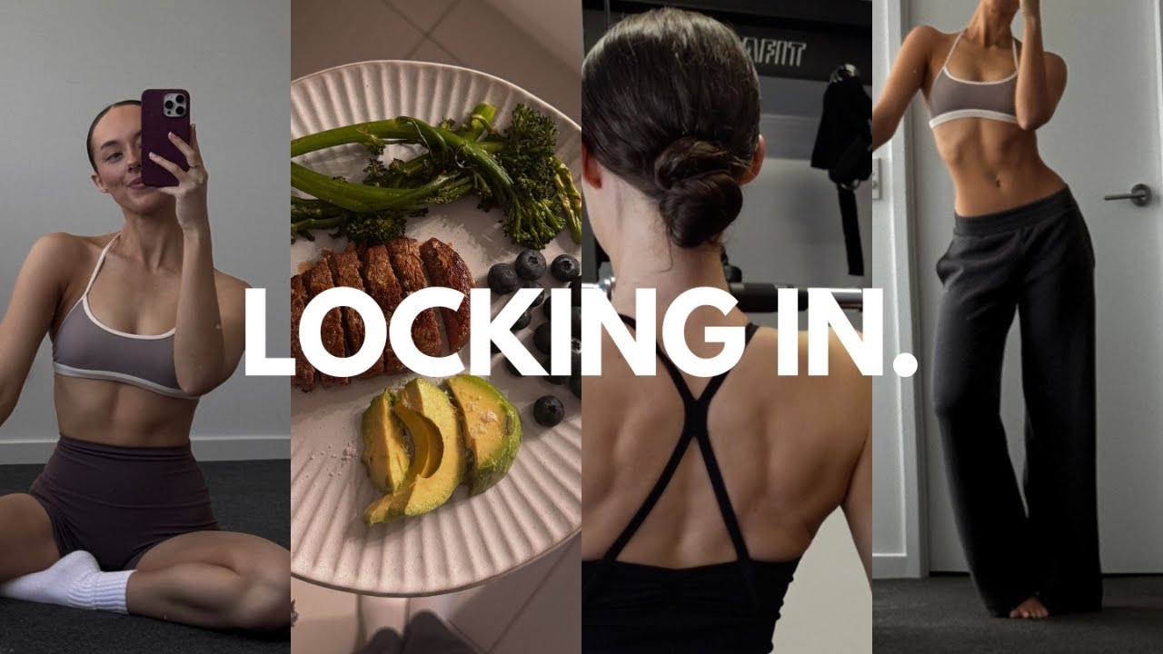 IT'S LOCK IN SZN | How I'm training, eating + working  ⭐️🥑🎧🍒