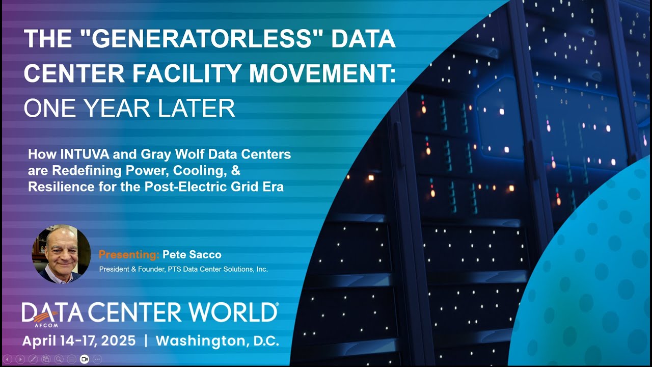 Pete Sacco (PTS Data Center Solutions) Data Center World 2025 Presentation